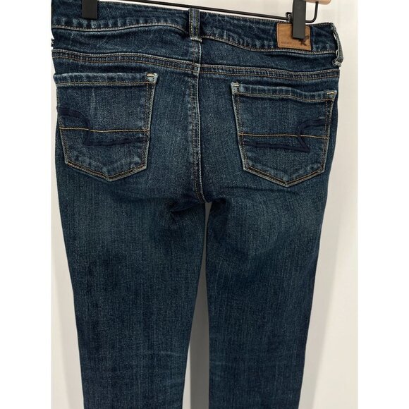 American Eagle Outfitters Womens Skinny Stretch Jeans Size 0 Dark Wash - Picture 5 of 16